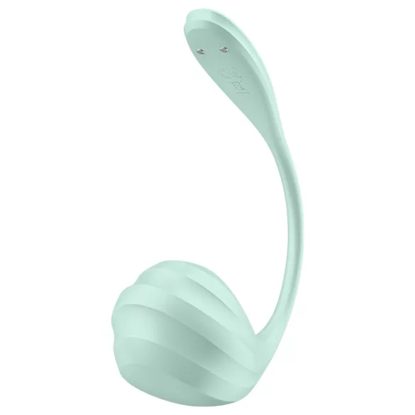 Satisfyer Smooth Petal - išmanus vibracinis kiaušinėlis - žalias