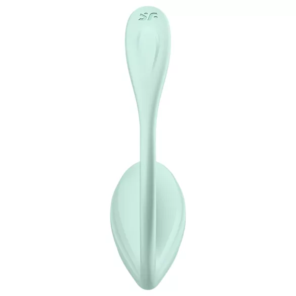 Satisfyer Smooth Petal - išmanus vibracinis kiaušinėlis - žalias