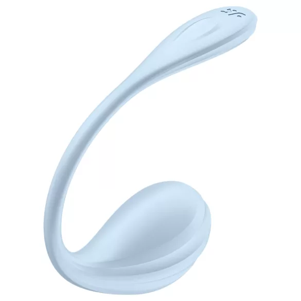 Satisfyer Smooth Petal - išmanus vibruojantis kiaušinėlis - mėlynas