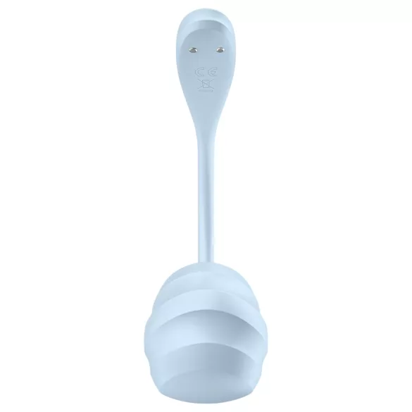 Satisfyer Smooth Petal - išmanus vibruojantis kiaušinėlis - mėlynas