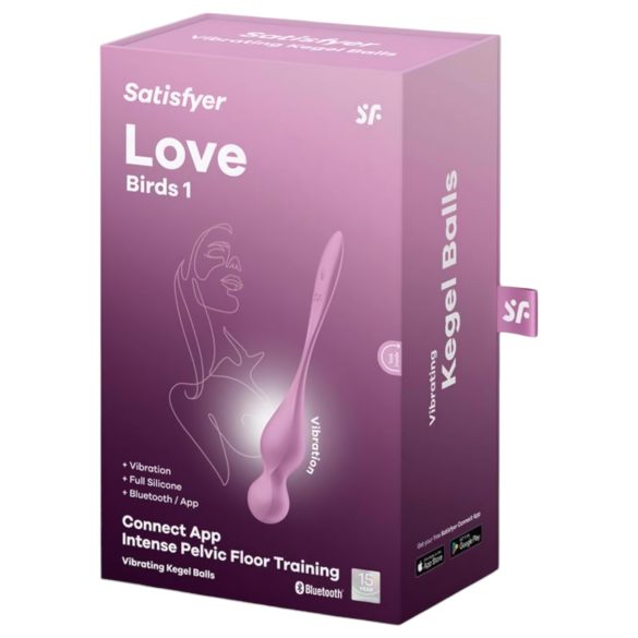 Satisfyer Love Birds 1 - išmanus, vibruojantis geišos rutuliukas (rožinis)