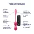 Satisfyer Love Birds 2 - vibruojantis geišos kamuoliukas - rožinis