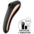 Satisfyer Dual Kiss - Įkraunamas vaginalinis ir klitorinis vibratorius (juodas)
