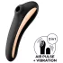 Satisfyer Dual Kiss - vaginalinis ir klitorio vibratorius - juodas - įkraunamas