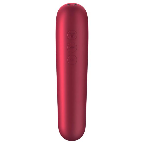 Satisfyer Dual Love - išmanus vaginalinis ir klitorio vibratorius (raudonas)
