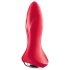 Satisfyer Rotator Plug 1 - perlinis analinis vibratorius (raudonas)