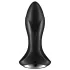 Satisfyer Rotator Plug 1 - analinis kaištis su karoliukais - juodas