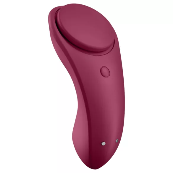 Satisfyer Sexy Secret - programėle valdomas vibruojantis kelnaičių masažuoklis (raudonas)