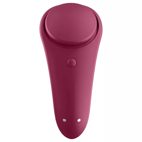 Satisfyer Sexy Secret - programėle valdomas vibruojantis kelnaičių masažuoklis (raudonas)
