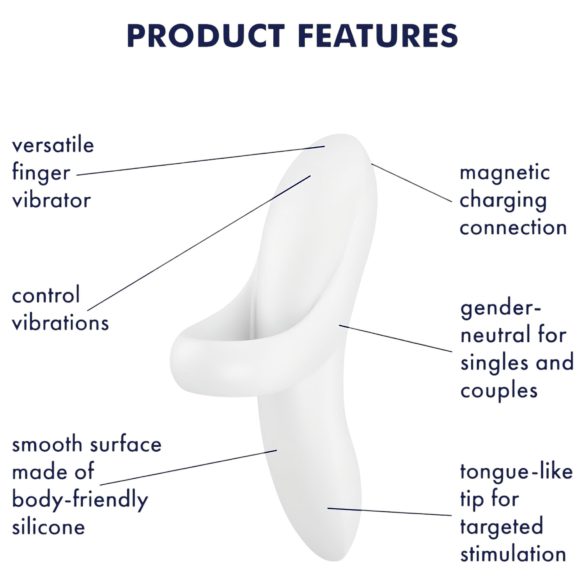 Satisfyer Bold Lover - piršto vibratorius - įkraunamas, atsparus vandeniui
