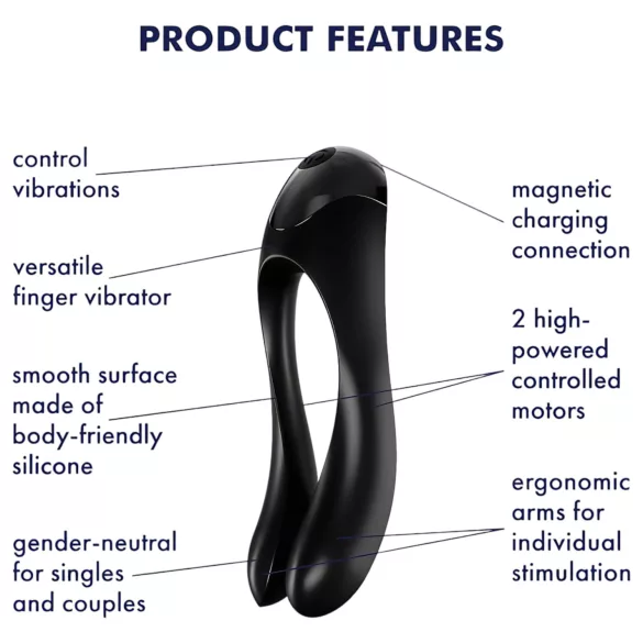 Satisfyer Candy Cane - dvigubas klitorio ir G taško vibratorius