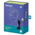 Satisfyer Backdoor Lover - įkraunamas, vandeniui atsparus analinis vibratorius (juoda)