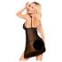 Penthouse After Sunset - permatomas babydoll ir tanga (juoda) - M/L