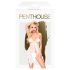 Penthouse Saldi Prabangiai - Rožinis Babydoll Komplektas (Baltas) - M/L