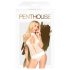 Penthouse Perfect Lover - bodis su kaklo juostele - baltas - M/L