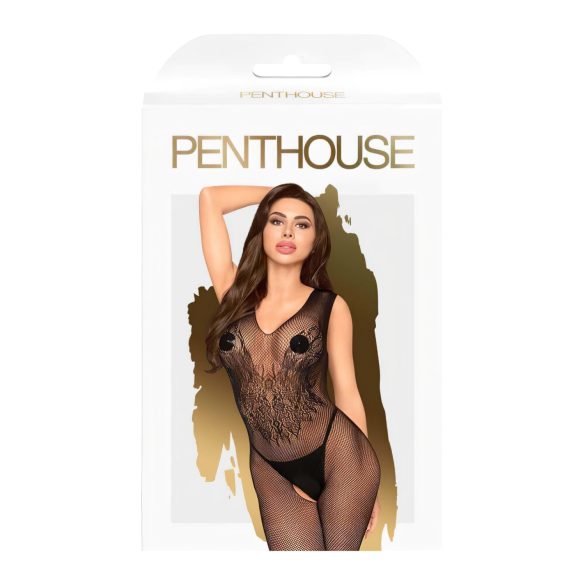 Penthouse Wild Catch - bodis iš tinklinio audinio - juodas