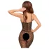 Penthouse Dark Wish - atviras tinklinis bodis - juodas