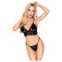 Penthouse Double Spice - nėriniamų liemenėlių komplektas (juoda) - M/L