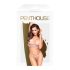 Penthouse Double Spice - nėrinių liemenėlės rinkinys (kūno spalvos) - L/XL