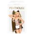 „Penthouse Teaser” – 3 dalių kambarinės kostiumas (juoda-balta)