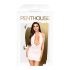 Penthouse Heart Rob - halter suknelė ir stringai (balta) - L/XL