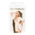 Penthouse Hypnotic Power - nėriniuotas chalatas ir stringai - balti
