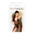 Penthouse Best Forplay - nėriniu kūno aksesuaras su tiulio šaliu (juodas) - M/L