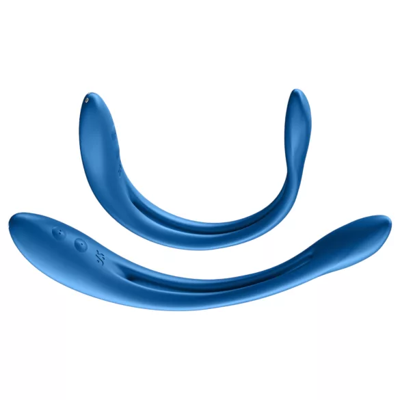 Satisfyer Elastic Game - porų vibratorius - lankstus, įkraunamas - mėlynas