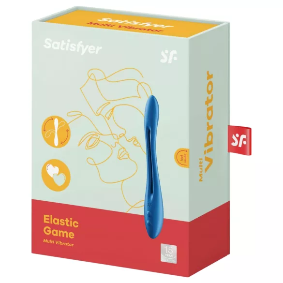Satisfyer Elastic Game - porų vibratorius - lankstus, įkraunamas - mėlynas