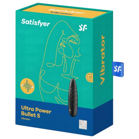 Satisfyer Ultra Power Bullet 5 - vandeniui atsparus vibratorius - juodas
