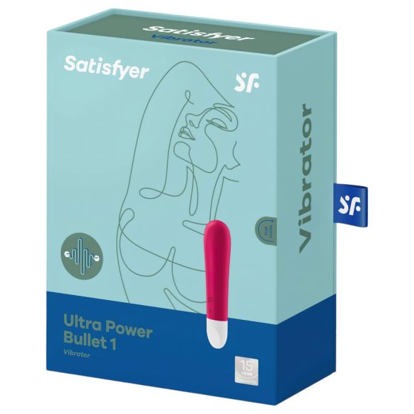 Satisfyer - kulka vibratorius - įkraunamas, atsparus vandeniui - raudonas