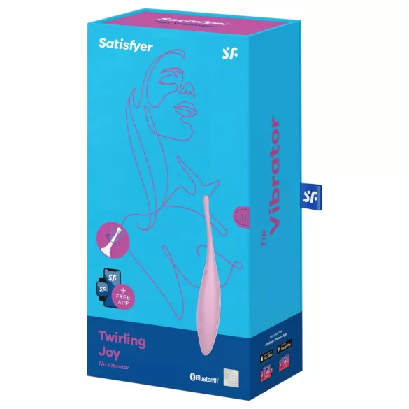 Satisfyer Twirling Joy - klitorio vibratorius - vandeniui atsparus - rožinis