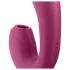 Satisfyer Sunray - įkraunamas 2 in 1 oro pulsacijų vibratorius (raudonas)