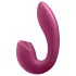 Satisfyer Sunray - įkraunamas 2 in 1 oro pulsacijų vibratorius (raudonas)