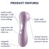 Satisfyer Pro 2 Gen2 - klitorio vakuminis masažuoklis - įkraunamas - violetinis