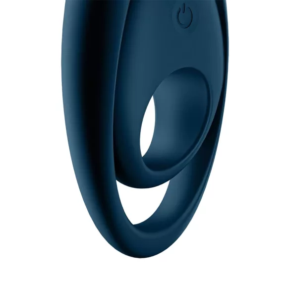 Satisfyer Glorious Duo - vibruojantis penio žiedas - mėlynas
