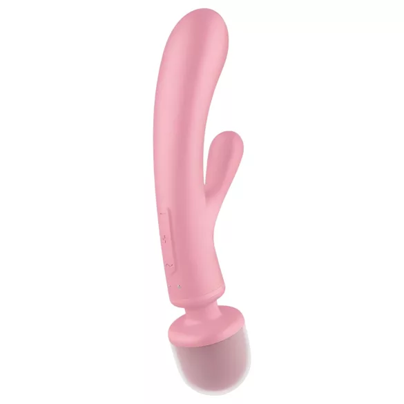 Satisfyer Triple Lover - G taško ir klitorio vibratorius - rožinis