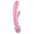 Satisfyer Triple Lover - G taško ir klitorio vibratorius - rožinis