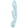 Satisfyer Triple Oh - įkraunamas vibratorius su švelniu klitorio stimuliatoriumi (mėlynas)