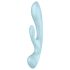 Satisfyer Triple Oh - įkraunamas vibratorius su švelniu klitorio stimuliatoriumi (mėlynas)