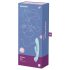Satisfyer Triple Oh - įkraunamas vibratorius su švelniu klitorio stimuliatoriumi (mėlynas)