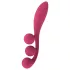 Satisfyer Tri Ball 1 - daugiafunkcis vibratorius - įkraunamas - raudonas