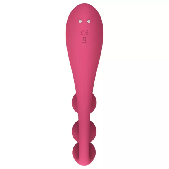 Satisfyer Tri Ball 1 - daugiafunkcis vibratorius - įkraunamas - raudonas