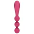 Satisfyer Tri Ball 1 - daugiafunkcis vibratorius - įkraunamas - raudonas