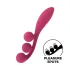 Satisfyer Tri Ball 1 - daugiafunkcis vibratorius - įkraunamas - raudonas