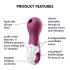 Satisfyer Lucky Libra - klitorinė stimuliatorius su oro bangomis - violetinė