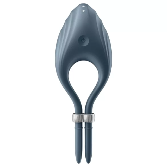 Satisfyer Duelist - vibruojantis penio žiedas - pilkas - įkraunamas