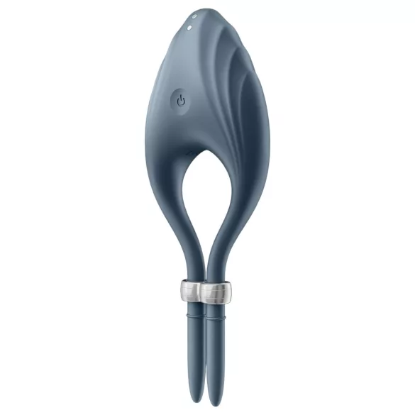 Satisfyer Duelist - vibruojantis penio žiedas - pilkas - įkraunamas