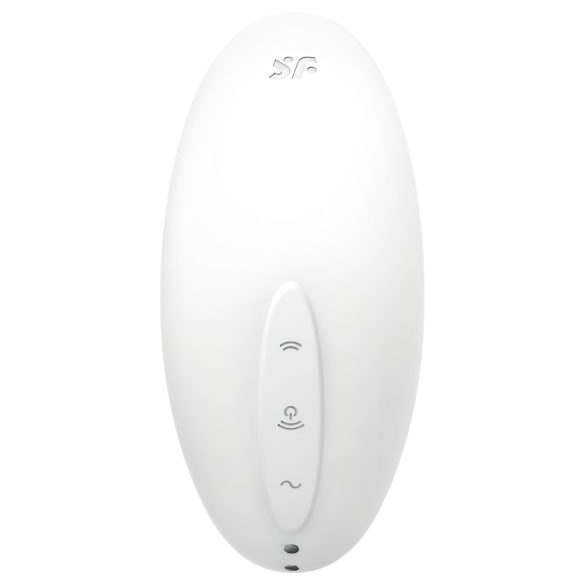Satisfyer Vulva Lover 2 - klitorio vibratorius su oro bangomis - balta