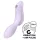 Satisfyer Curvy Trinity 2 - klitorio ir vaginalinis vibratoriaus - purpurinis